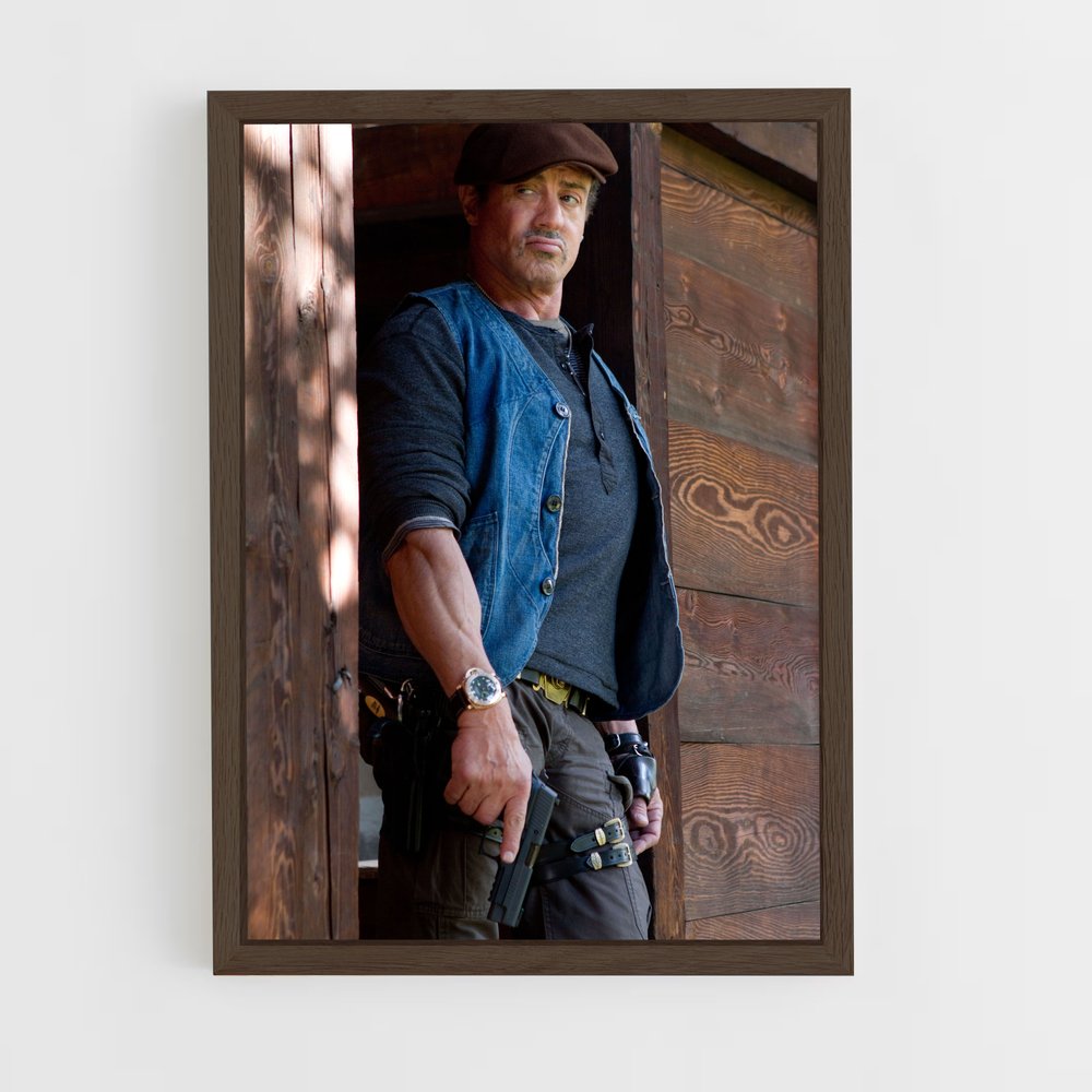 ap-the expendables-10 cadre Bois foncé