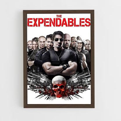 ap-the expendables-8 cadre Bois foncé