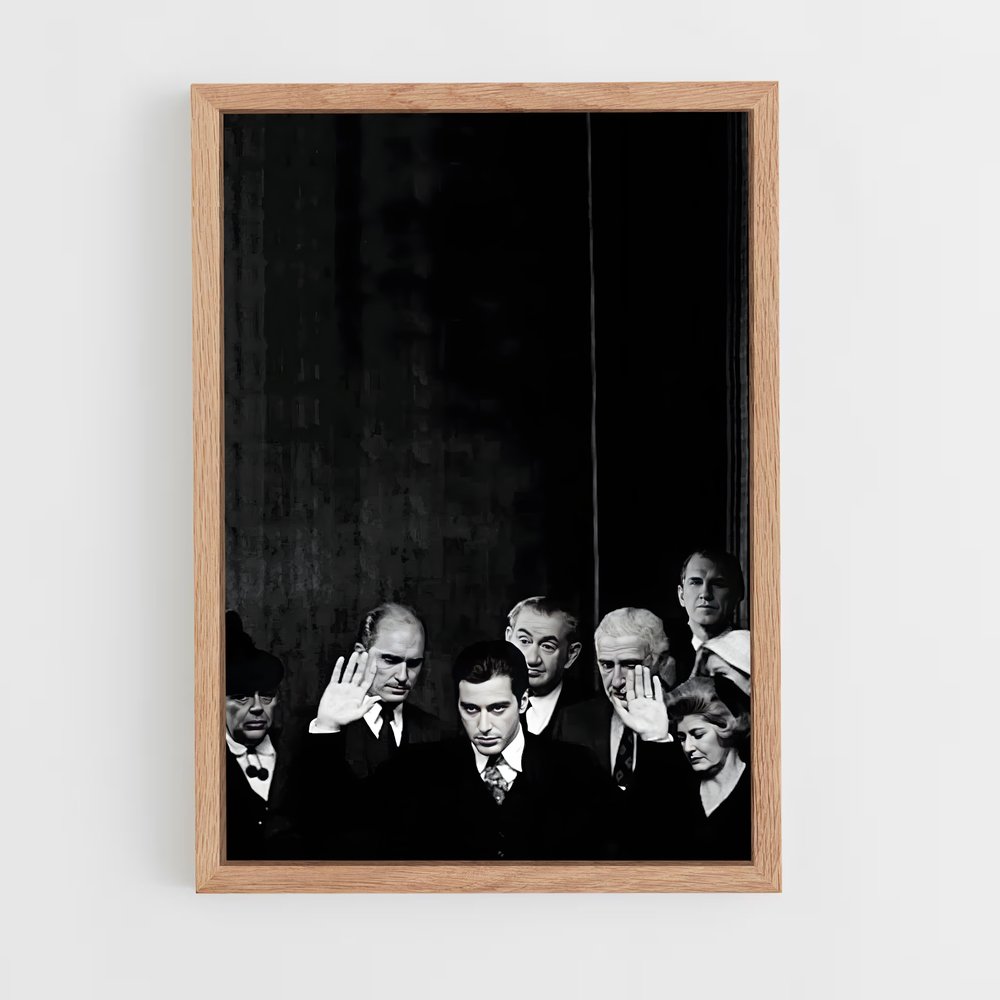 ap-the godfather-14 cadre Bois clair