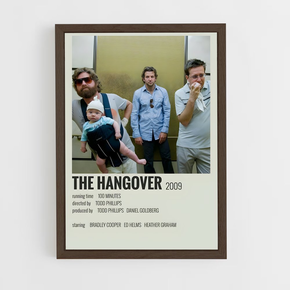 ap-the hangover-2 cadre Bois foncé