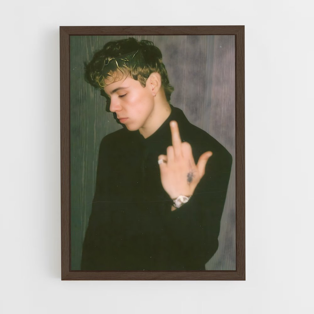 ap-the kid laroi-5 cadre Bois foncé