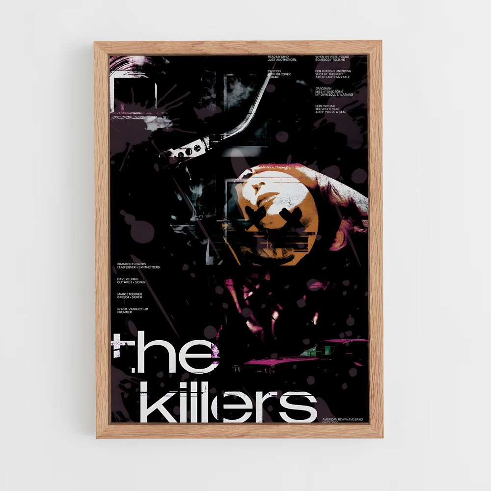 ap-the killers-4 cadre Bois clair
