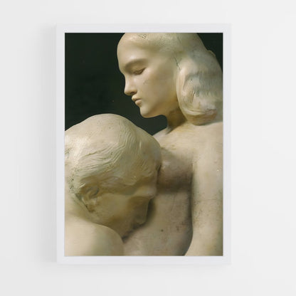 ap-the kiss rodin-3 cadre Blanc