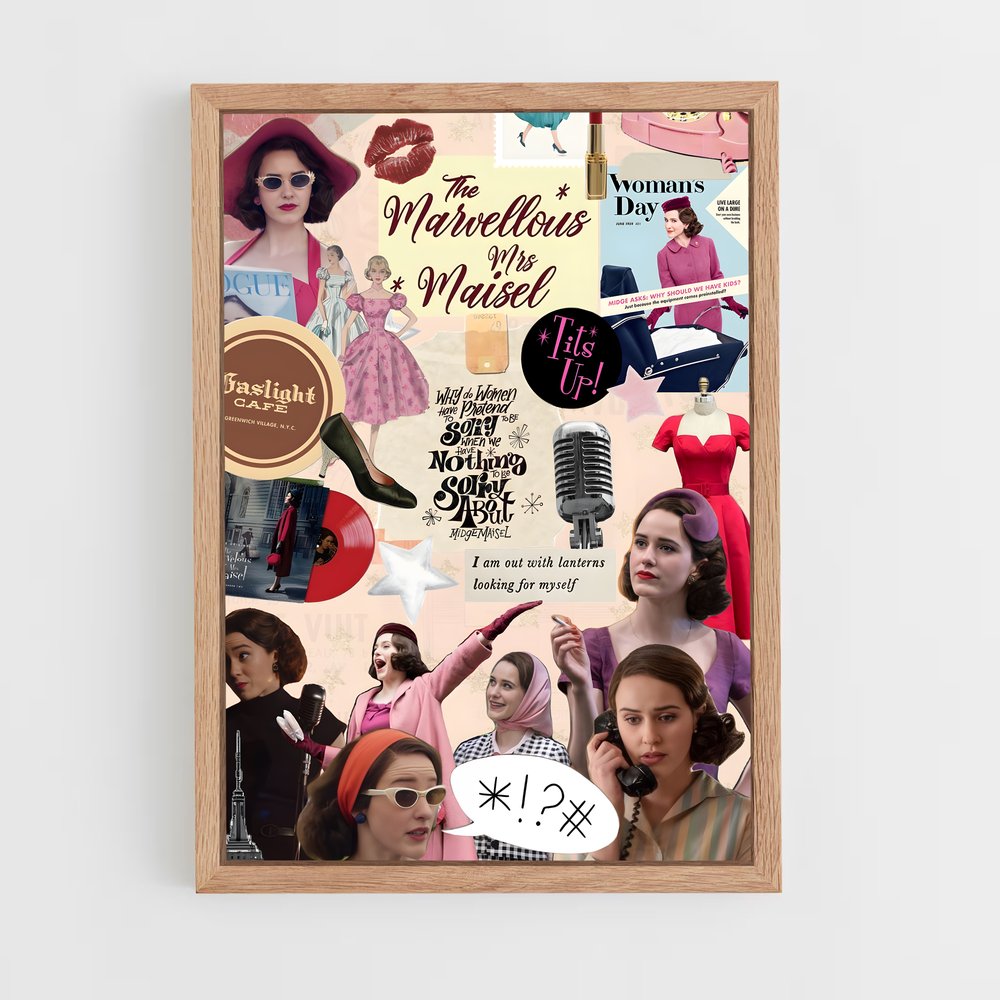 ap-the marvelous mrs maisel-5 cadre Bois clair