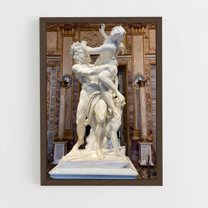 ap-the rape of proserpina bernini-11 cadre Bois foncé