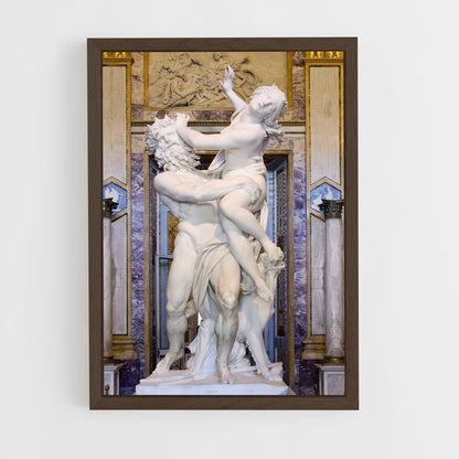 ap-the rape of proserpina bernini-3 cadre Bois foncé