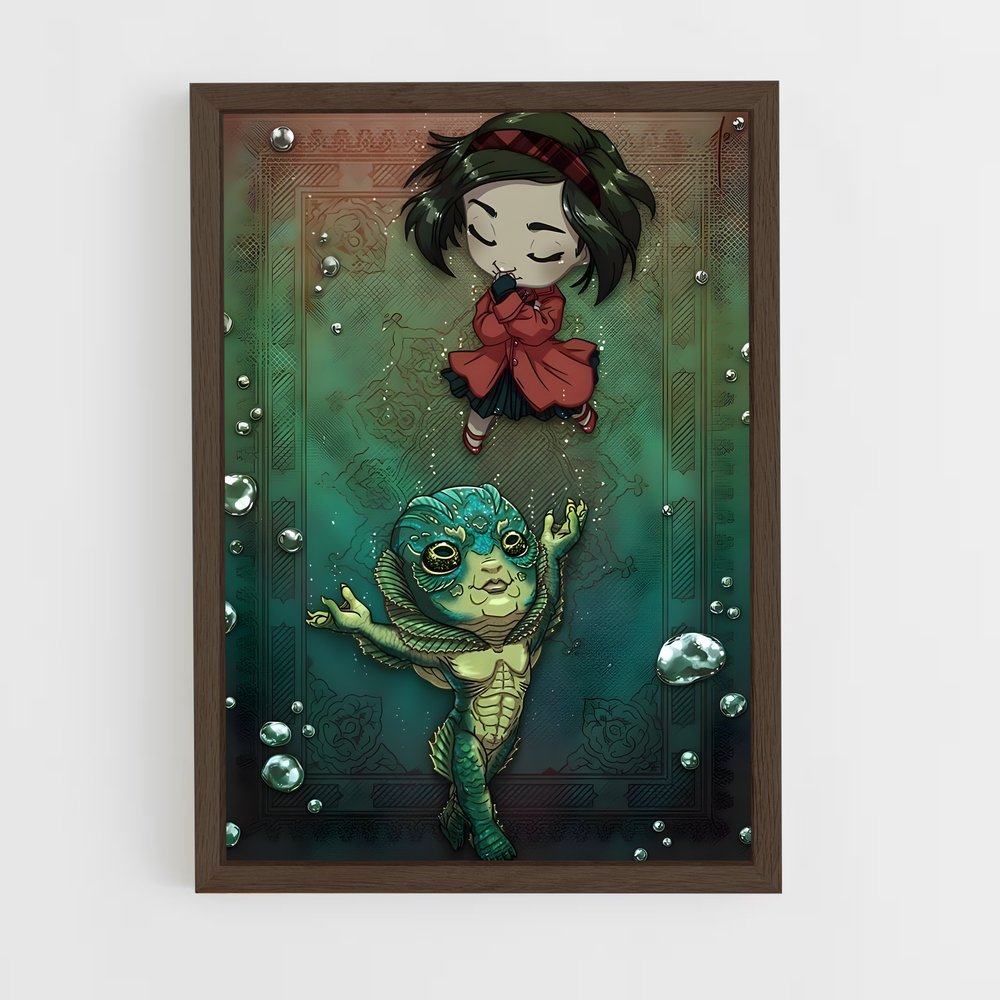 ap-the shape of water-5 cadre Bois foncé