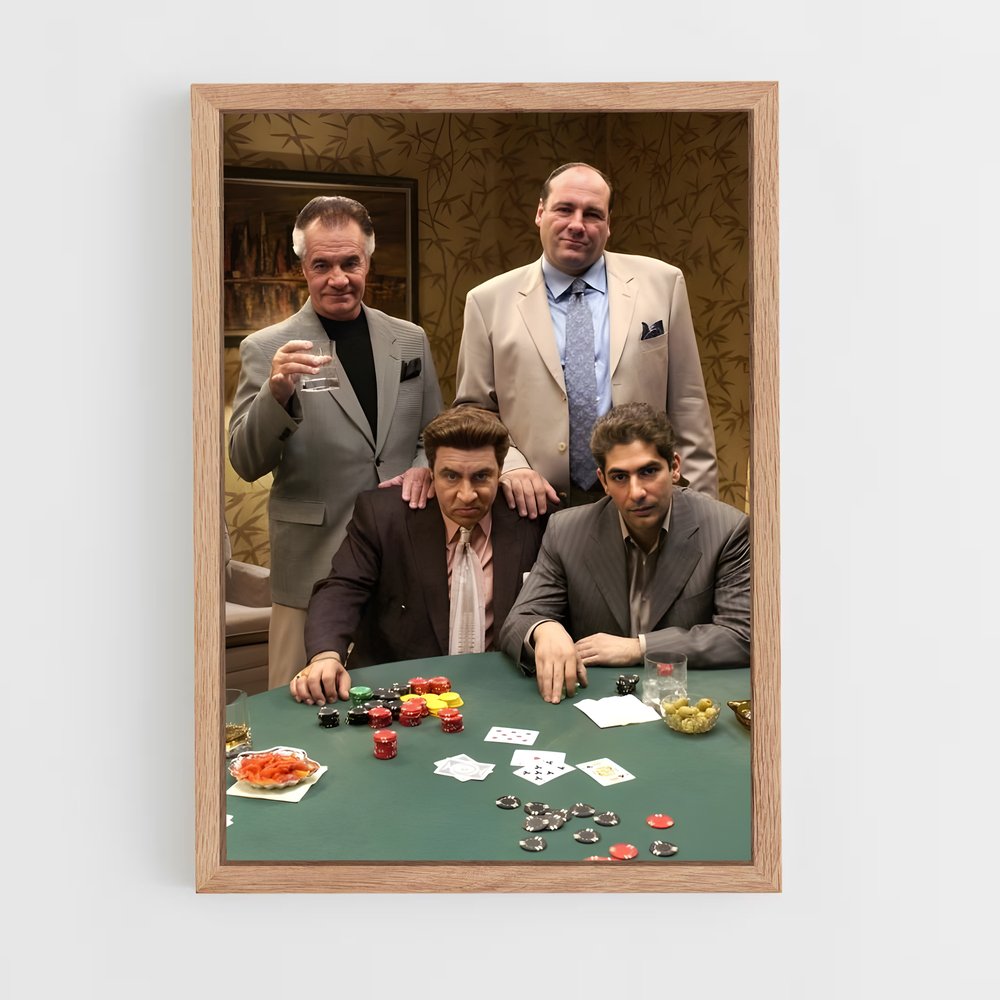 ap-the sopranos-5 cadre Bois clair