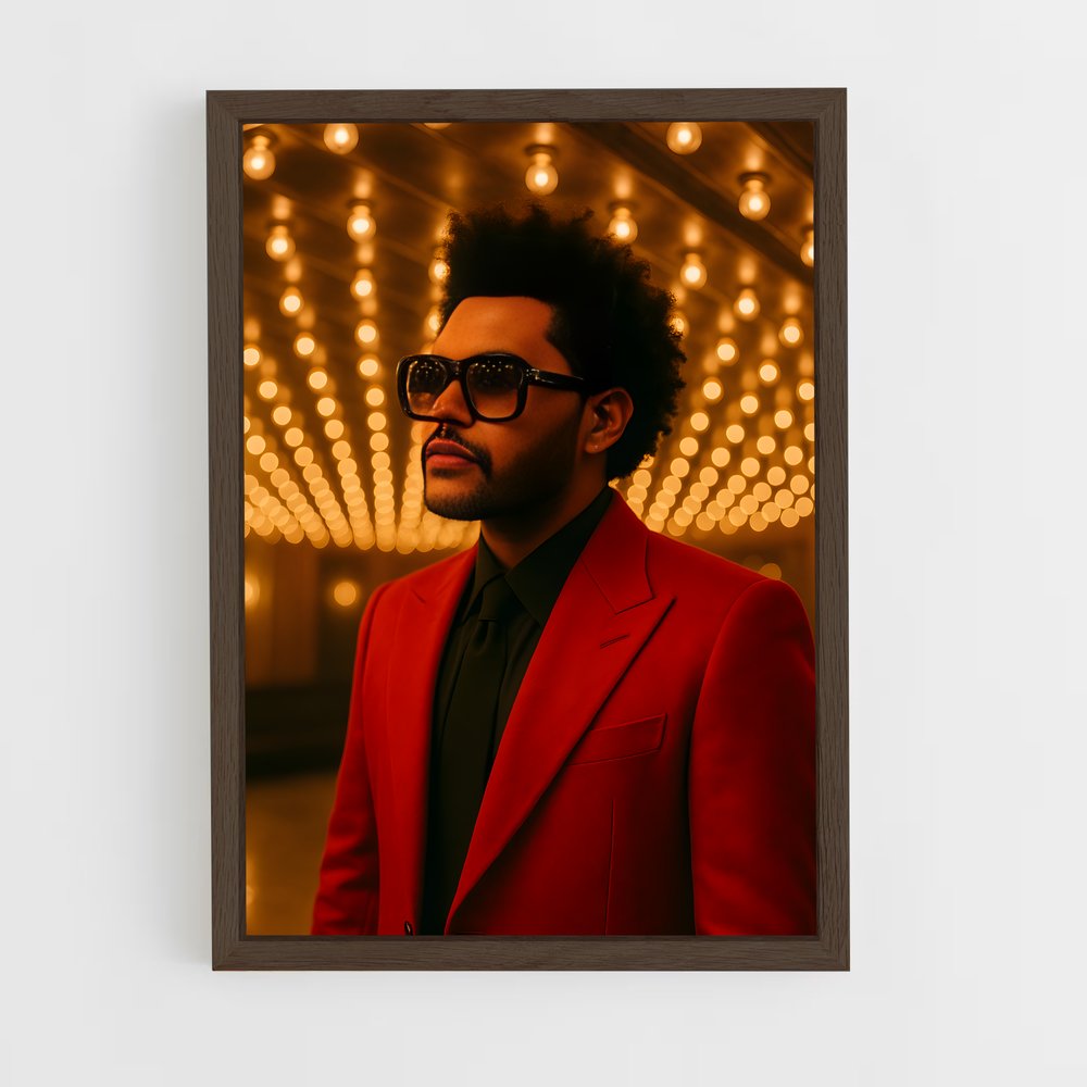 ap-the weeknd-1 cadre Bois foncé