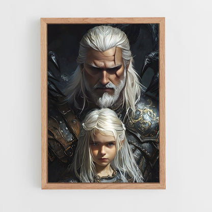 ap-the witcher-5 cadre Bois clair