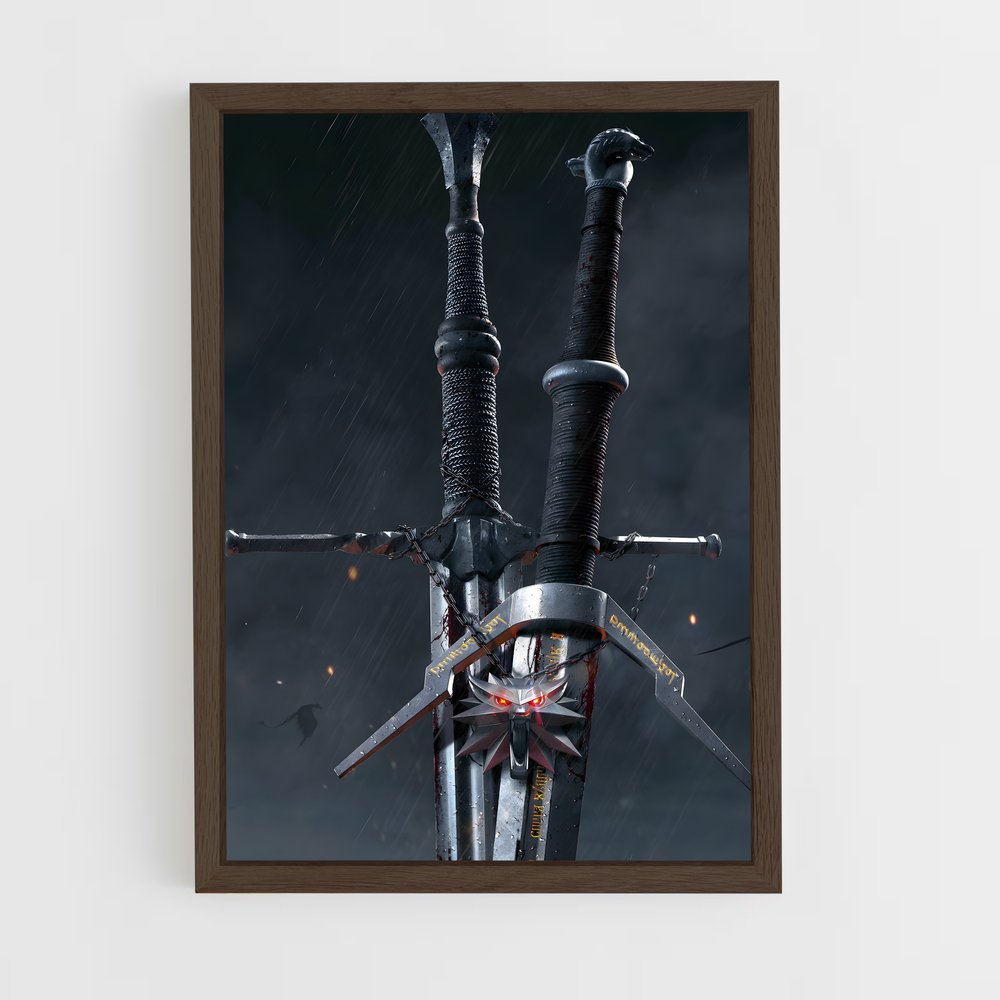 ap-the witcher-6 cadre Bois foncé