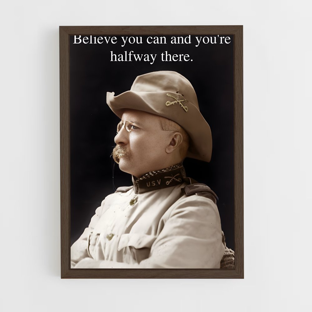ap-theodore roosevelt-5 cadre Bois foncé