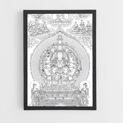 ap-thousand arm buddha-1 cadre Noir