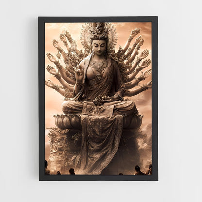 ap-thousand arm buddha-2 cadre Noir