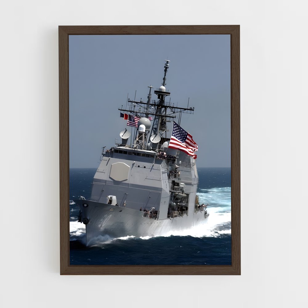 ap-ticonderoga class-3 cadre Bois foncé