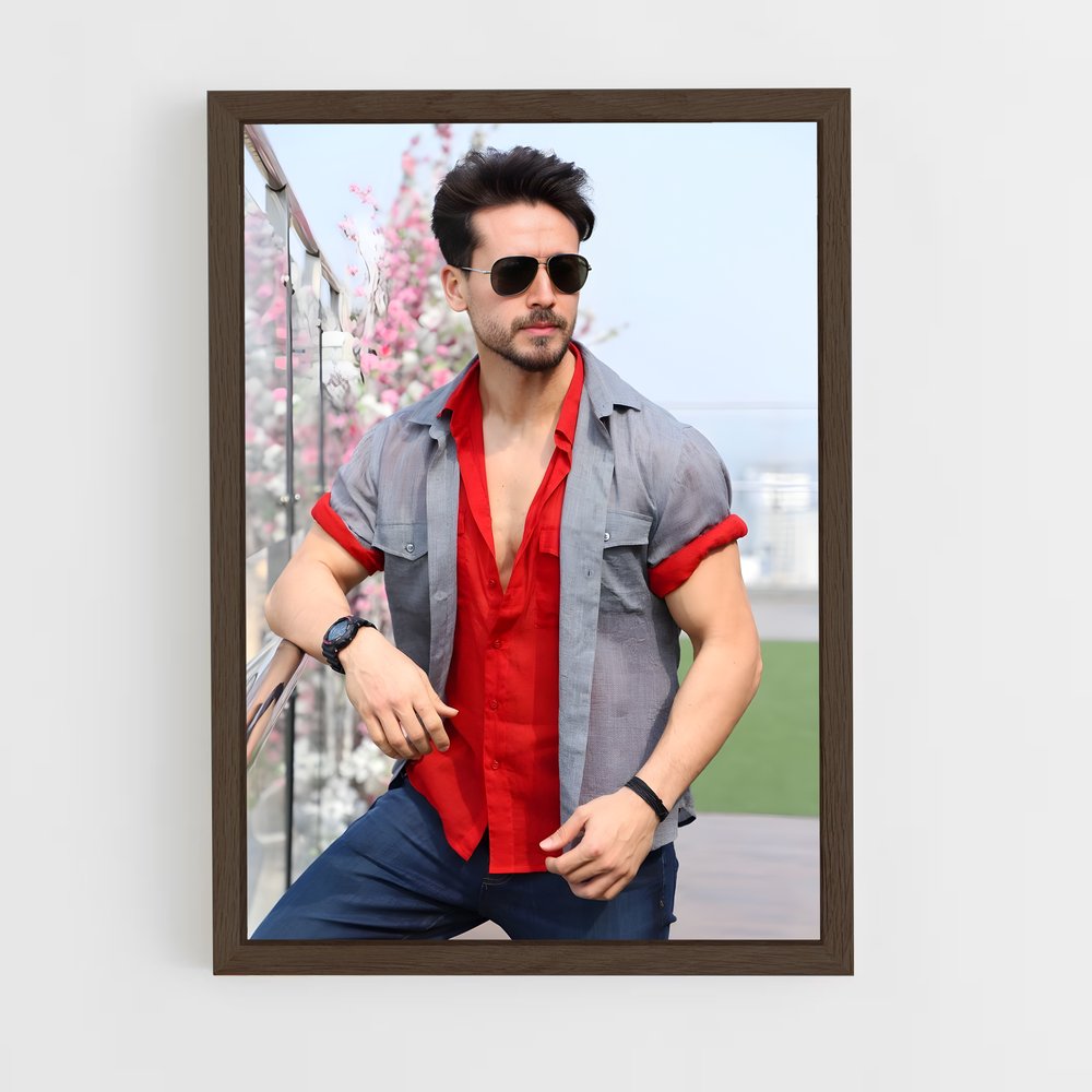 ap-tiger shroff-10 cadre Bois foncé