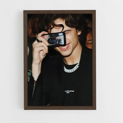 ap-timothee chalamet-6 cadre Bois foncé