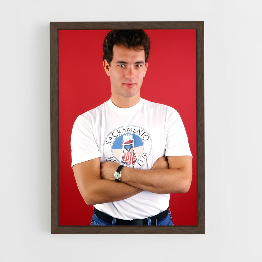 ap-tom hanks-4 cadre Bois foncé