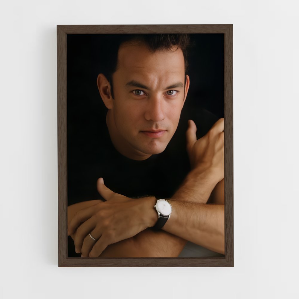 ap-tom hanks-5 cadre Bois foncé