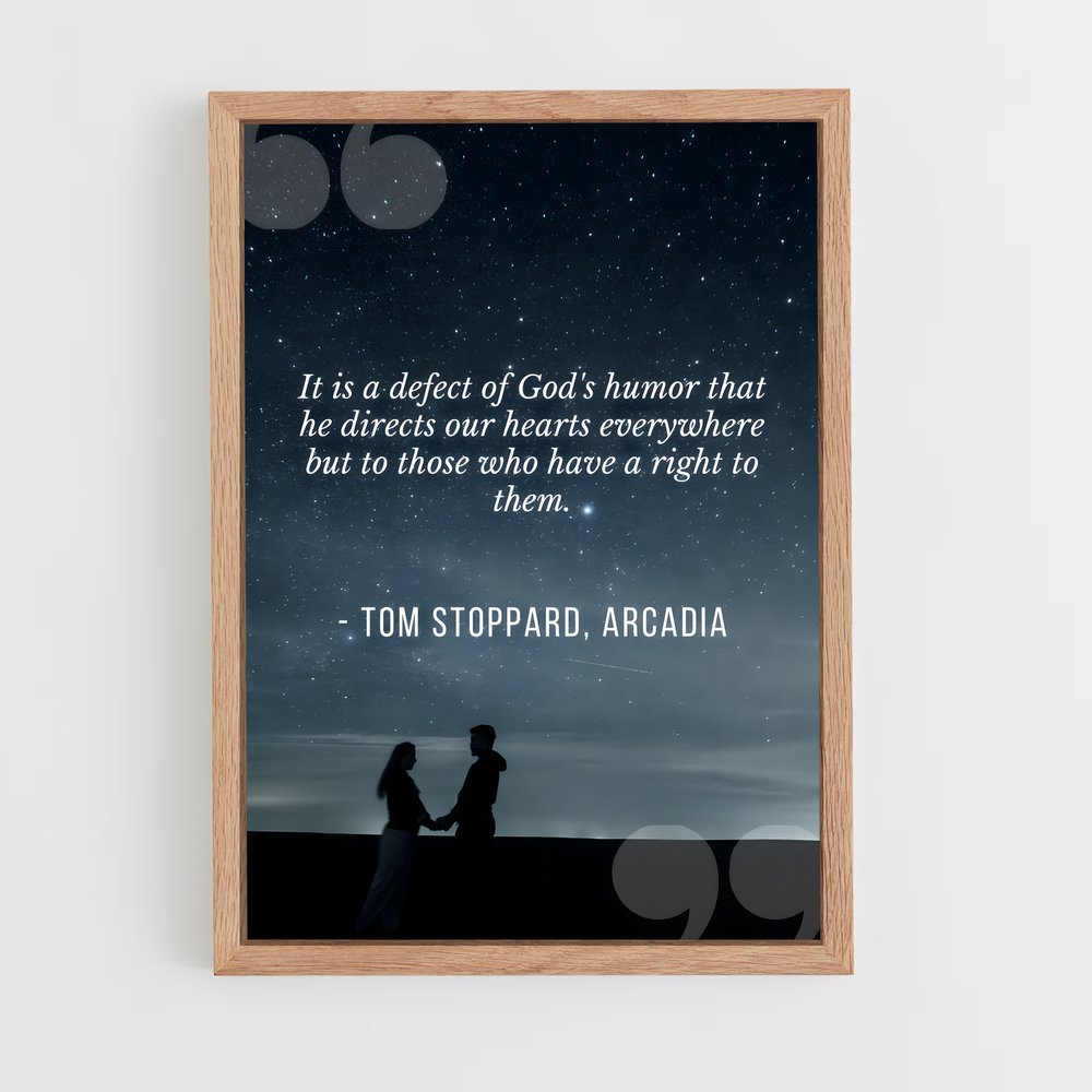 ap-tom stoppard-3 cadre Bois clair