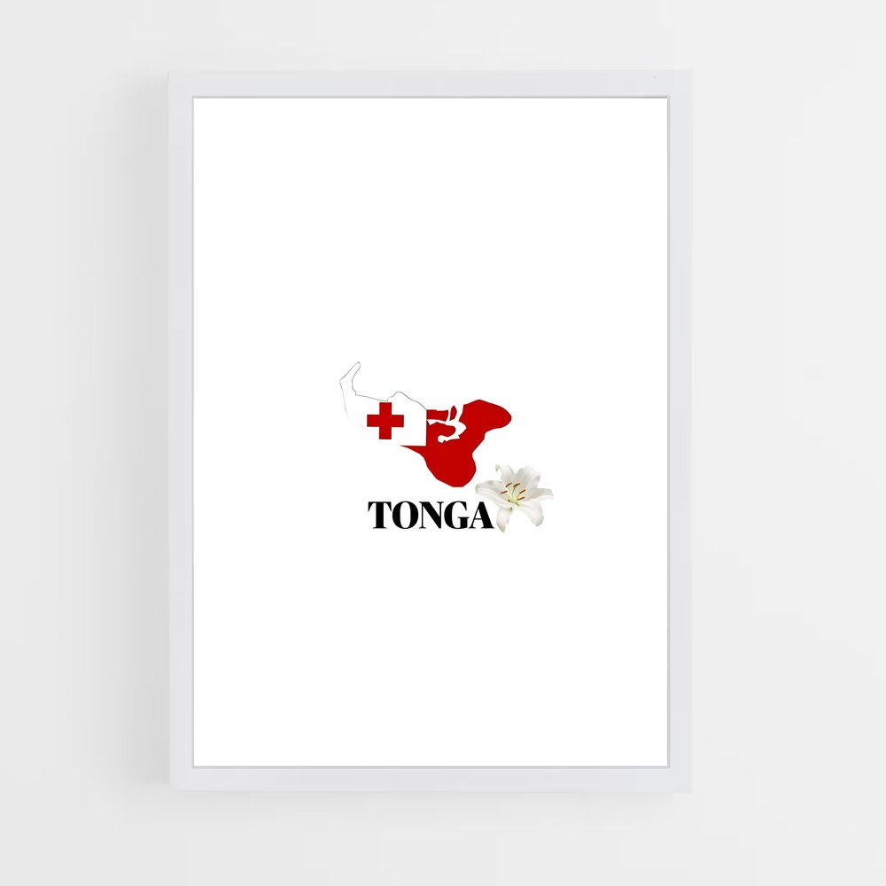 ap-tonga flag-2 cadre Blanc