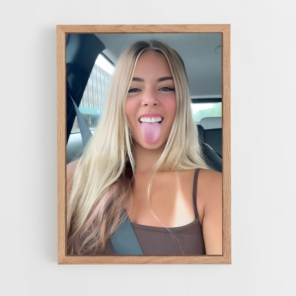 ap-tongue out-3 cadre Bois clair