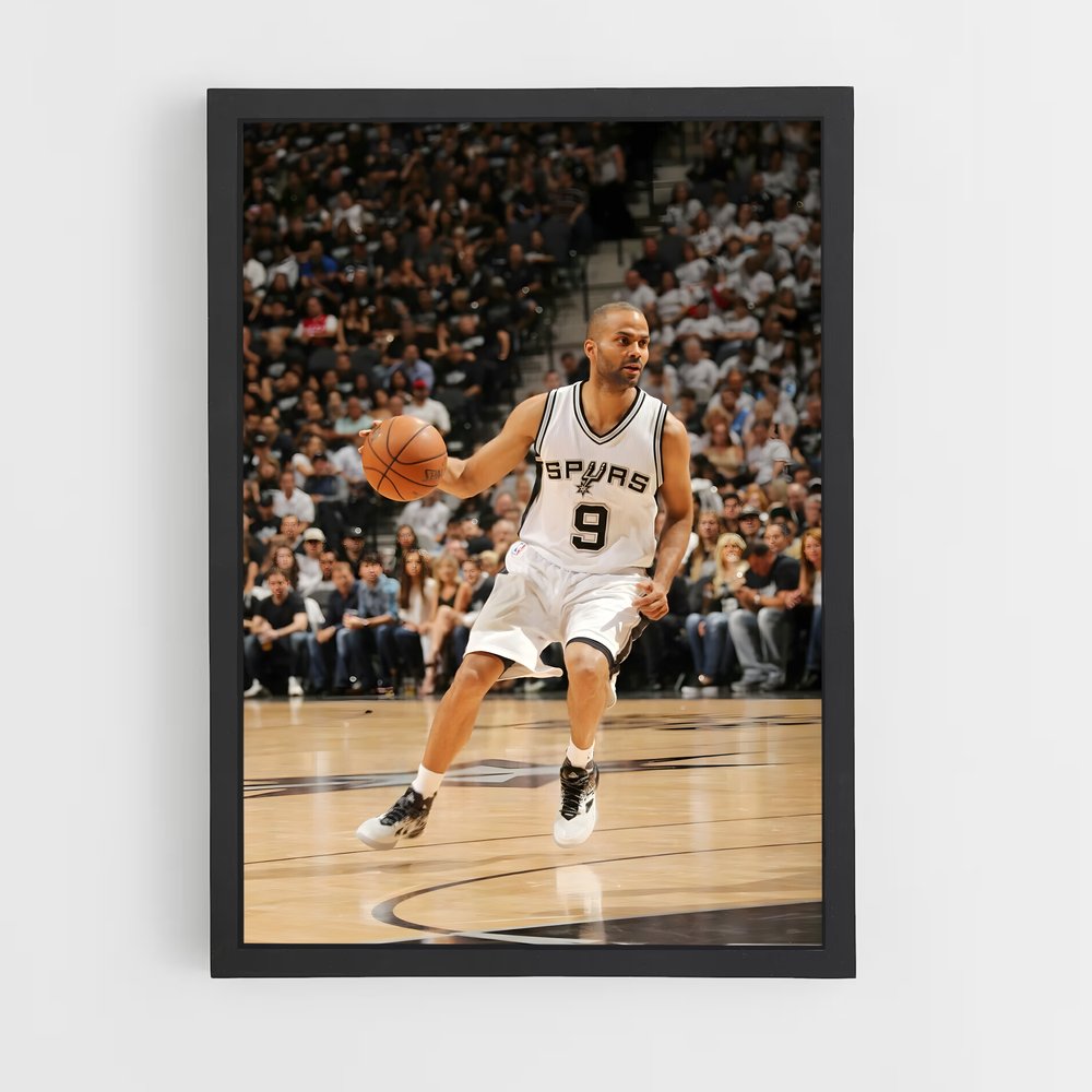 ap-tony parker-8 cadre Noir
