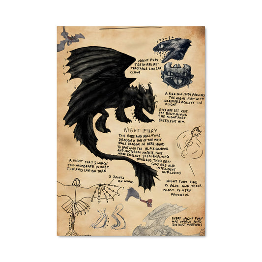 Poster Les Ailes de Toothless