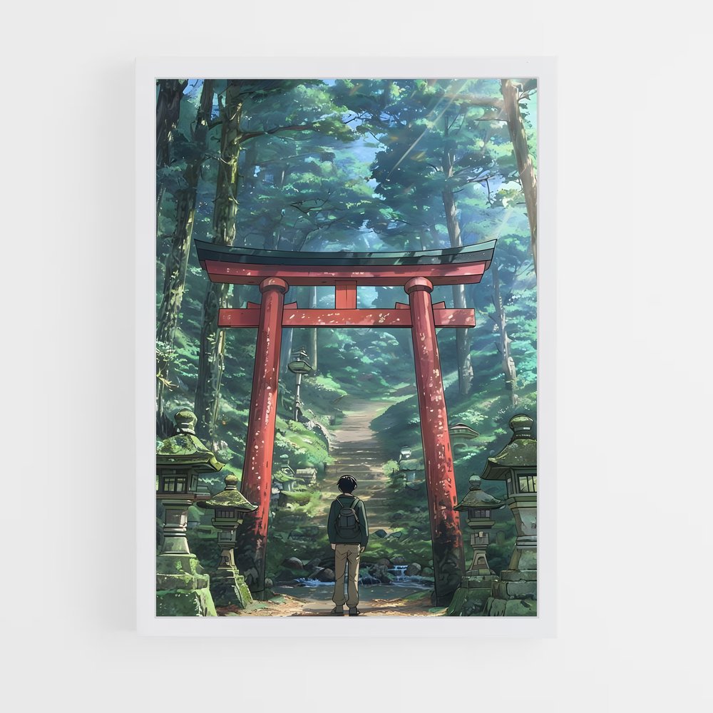 ap-torii gate-8 cadre Blanc