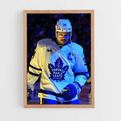 ap-toronto maple leafs-13 cadre Bois clair