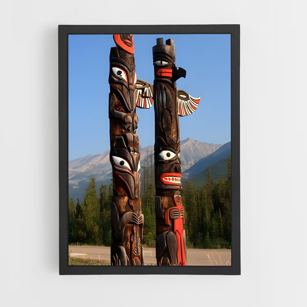 ap-totem pole-11 cadre Noir