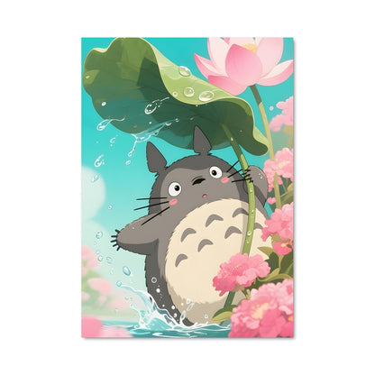 Poster Totoro en Fleurs