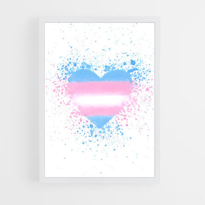 ap-transgender flag-3 cadre Blanc