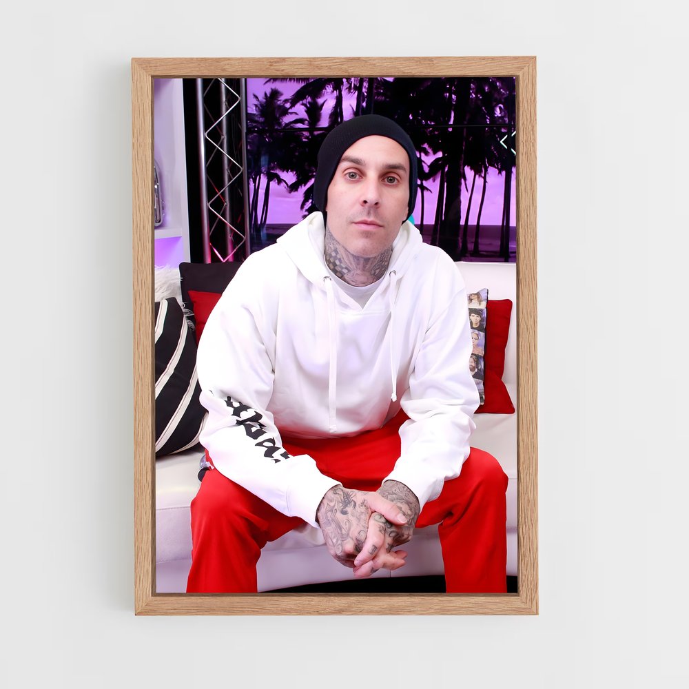 ap-travis barker-2 cadre Bois clair