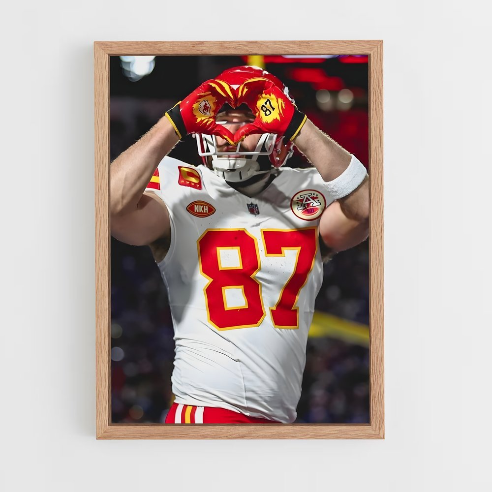 ap-travis kelce-7 cadre Bois clair