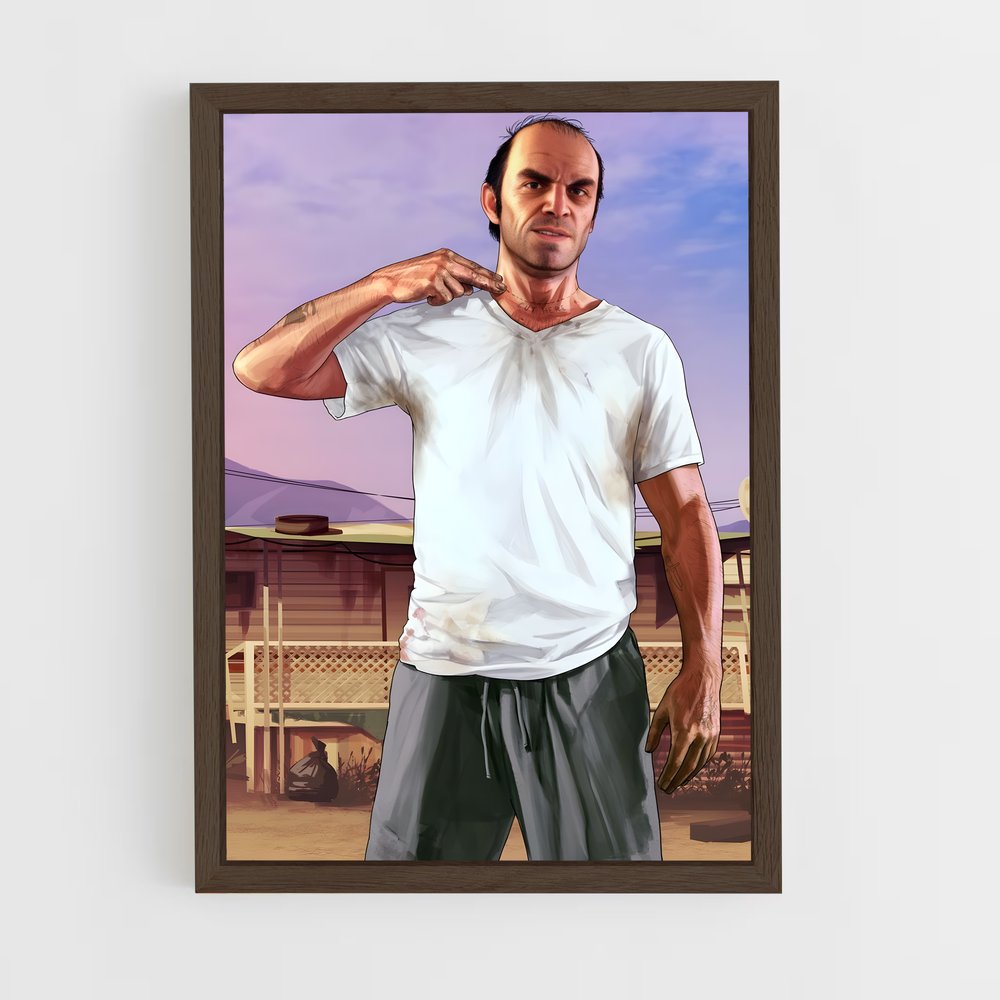 ap-trevor philips-1 cadre Bois foncé