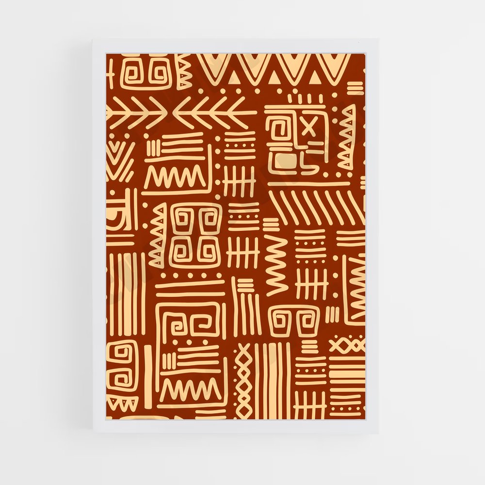 ap-tribal patterns-2 cadre Blanc