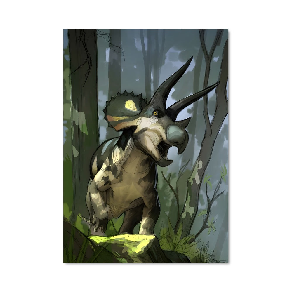 Poster Tricératops Sauvage