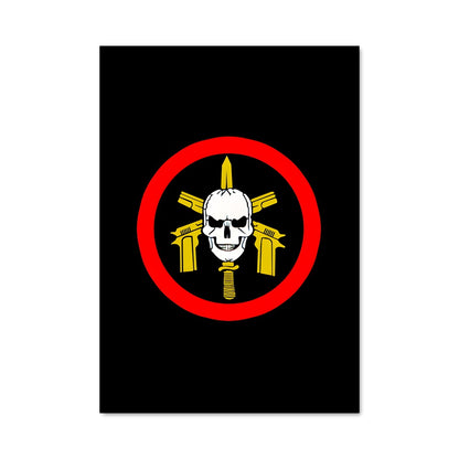 Poster Tête de Mort Armée