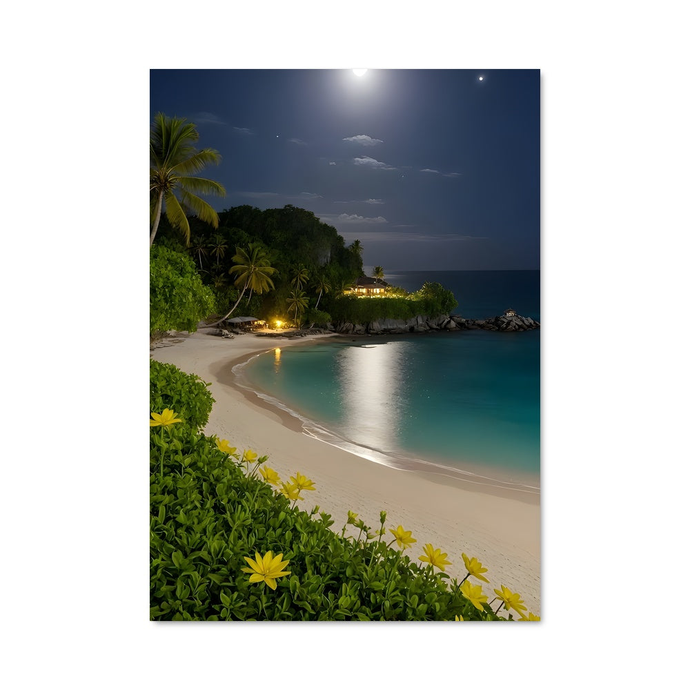 Poster Lune de Plage