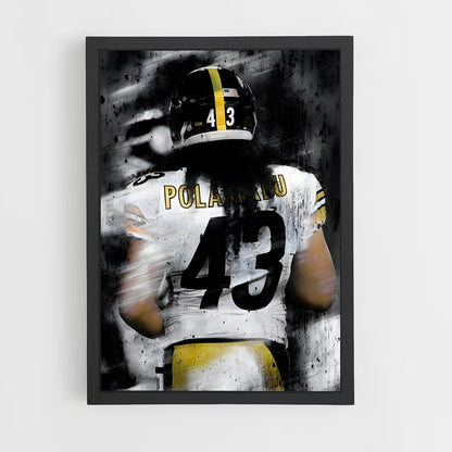 ap-troy polamalu-4 cadre Noir