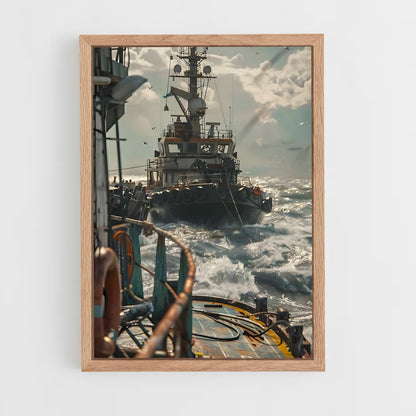 ap-tugboats-5 cadre Bois clair