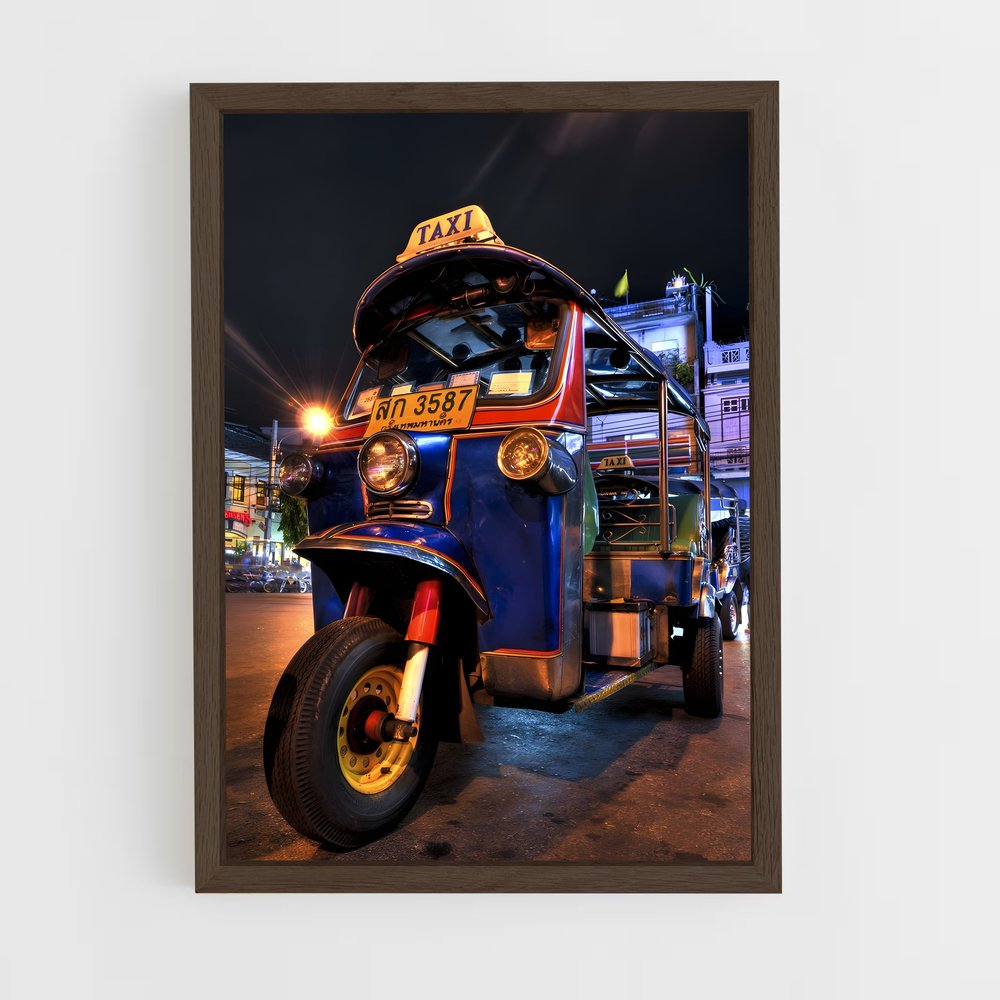 ap-tuk tuk bangkok-9 cadre Bois foncé