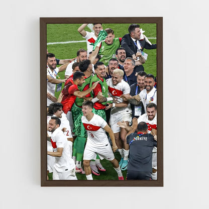 ap-turkey national football team-1 cadre Bois foncé
