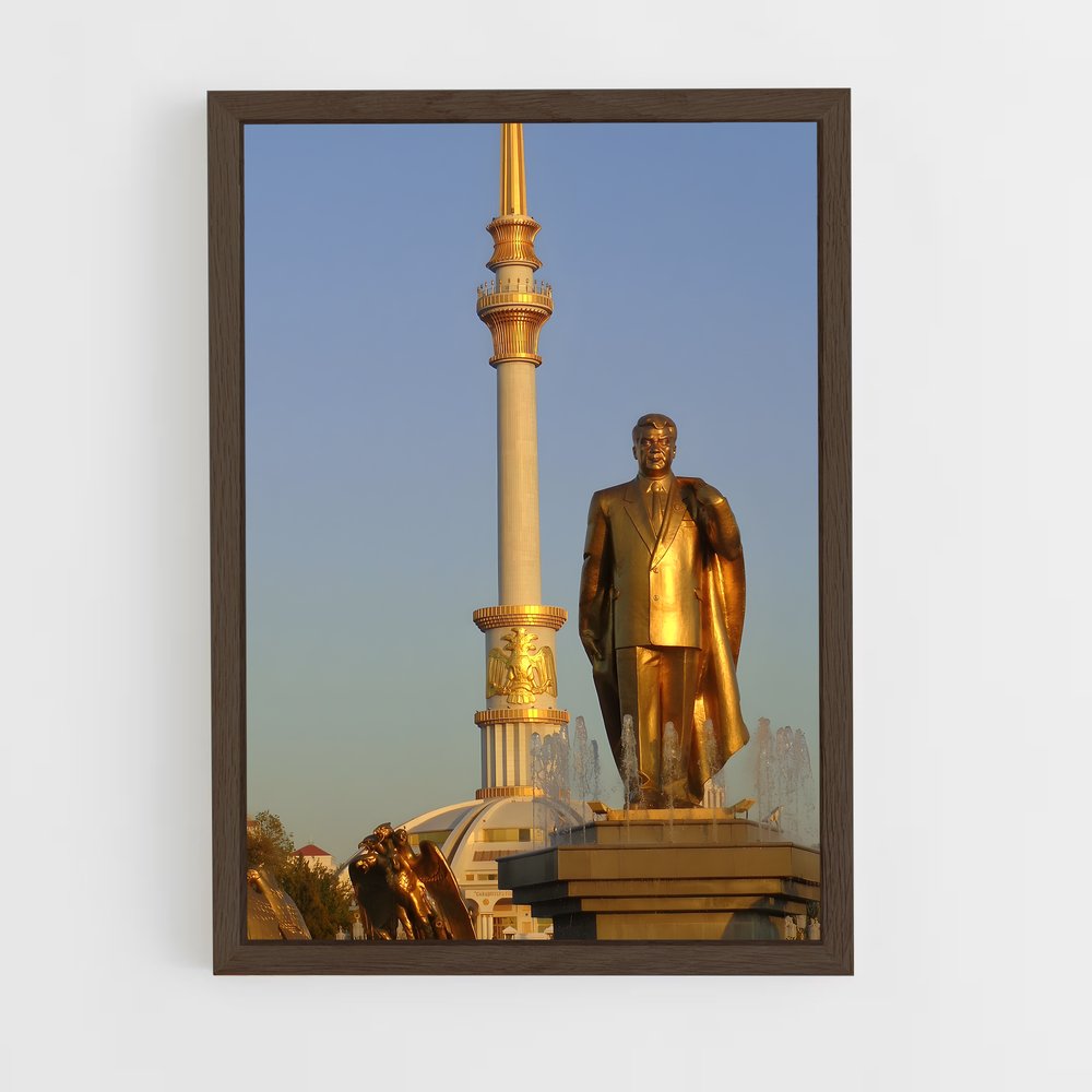 ap-turkmenistan-3 cadre Bois foncé