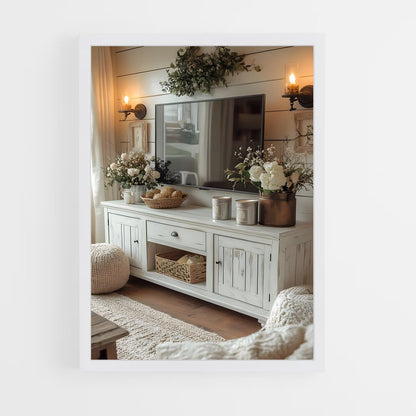 ap-tv stand-2 cadre Blanc