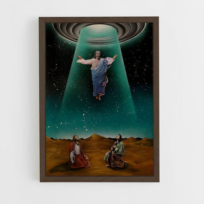 ap-ufo abduction-7 cadre Bois foncé