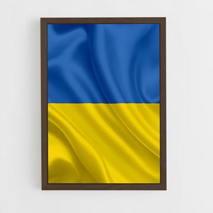 ap-ukraine flag-2 cadre Bois foncé
