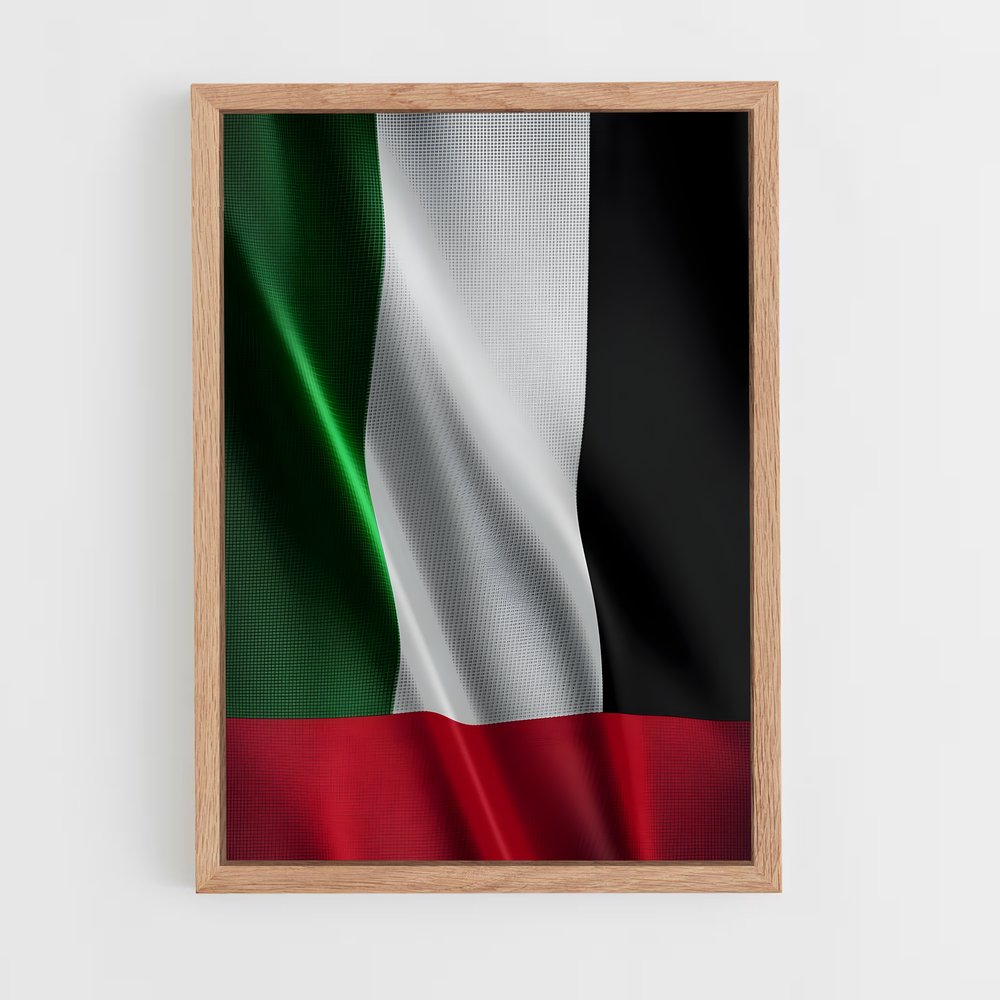 ap-united arab emirates flag-1 cadre Bois clair