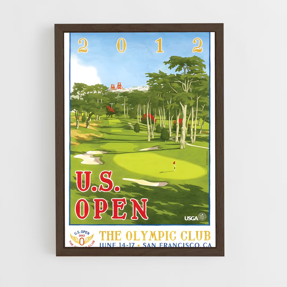 ap-us open golf-1 cadre Bois foncé